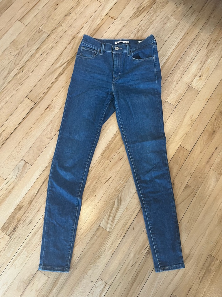Levi's High Rise Skinny Jeans In Deep Blue